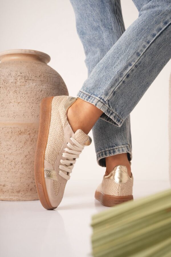 Wood Rafia con gamuza