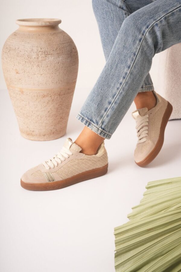 Wood Rafia con gamuza